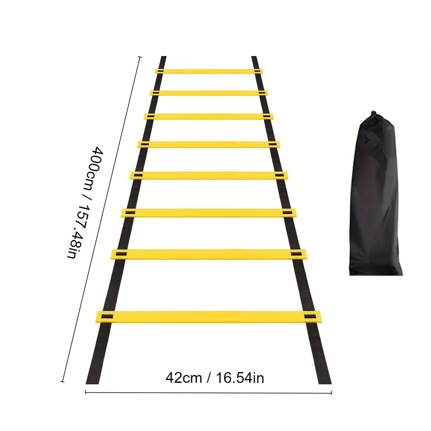 Agility Ladder Speed Ladder Agility Ladder Physical Rope Ladder Football Footstep Coordination Soft Ladder Basketball Training Aid Thickeneded Plaid Ladder