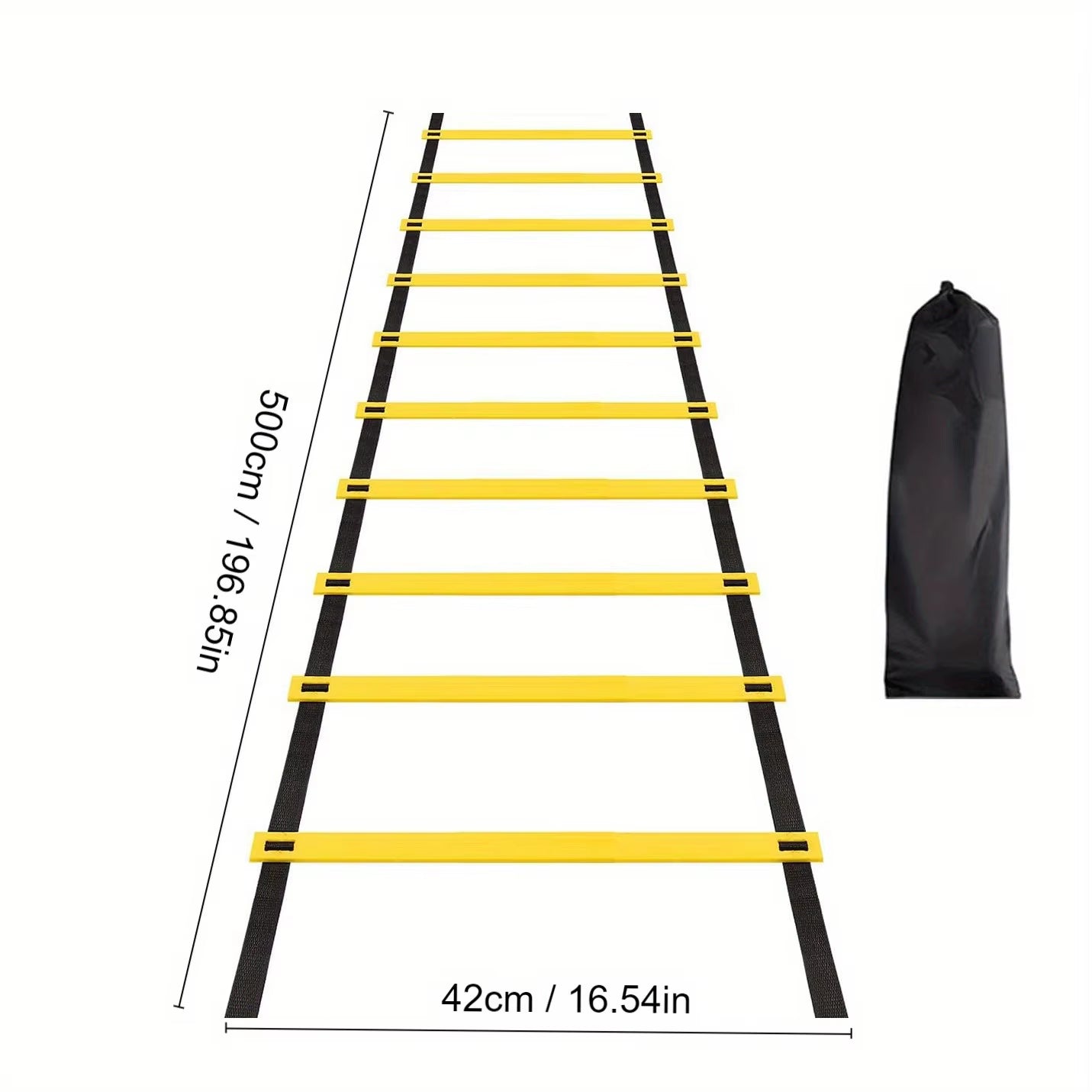 Agility Ladder Speed Ladder Agility Ladder Physical Rope Ladder Football Footstep Coordination Soft Ladder Basketball Training Aid Thickeneded Plaid Ladder