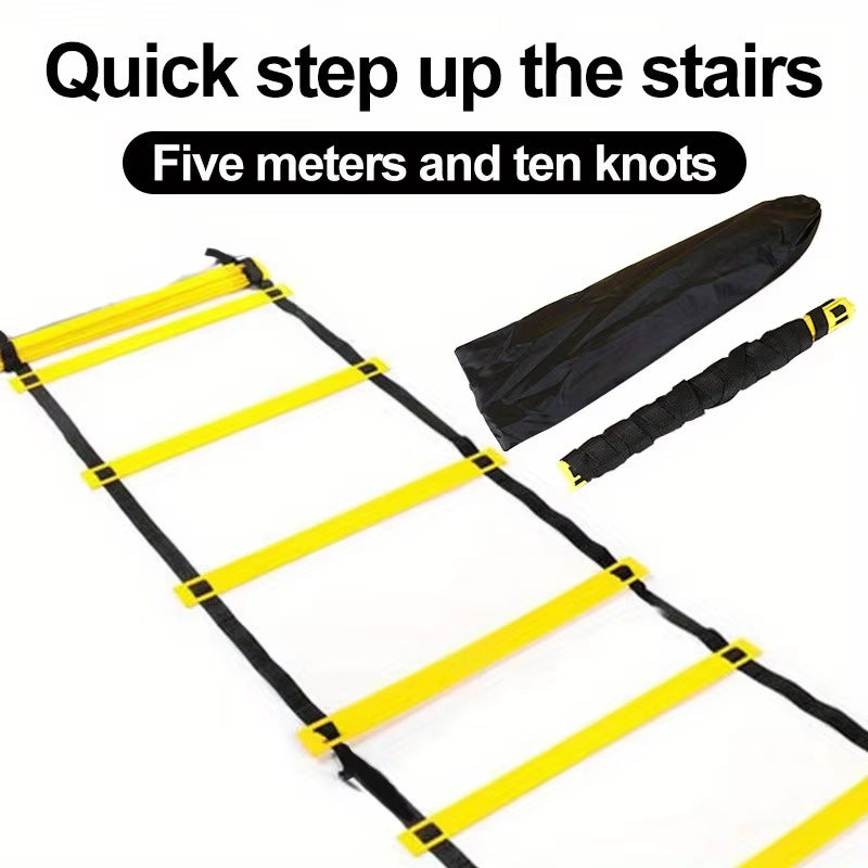 Agility Ladder Speed Ladder Agility Ladder Physical Rope Ladder Football Footstep Coordination Soft Ladder Basketball Training Aid Thickeneded Plaid Ladder