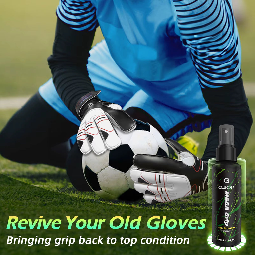 Clbort Goalkeeper Glove Grip Spray, MSDS Certified Goalie Glove Glue, 100Ml