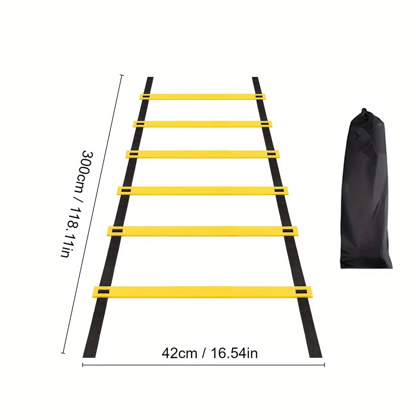 Agility Ladder Speed Ladder Agility Ladder Physical Rope Ladder Football Footstep Coordination Soft Ladder Basketball Training Aid Thickeneded Plaid Ladder