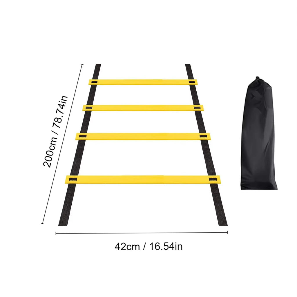Agility Ladder Speed Ladder Agility Ladder Physical Rope Ladder Football Footstep Coordination Soft Ladder Basketball Training Aid Thickeneded Plaid Ladder